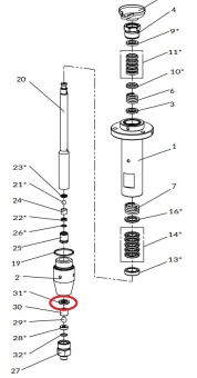 Iwata 04943950 Уплотнение адаптера для насоса iCon