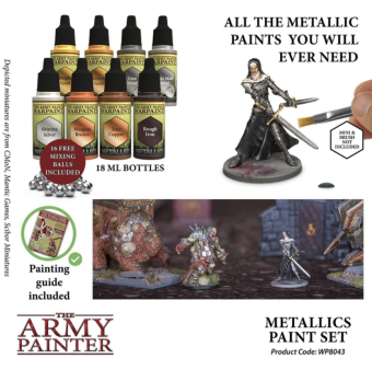 Набор красок Army Painter – Warpaints Metallics Paint Set