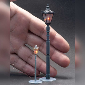 MiniWarPaint Столб фонарный "деревянный" 1 фонарь, размер S (2 шт.)