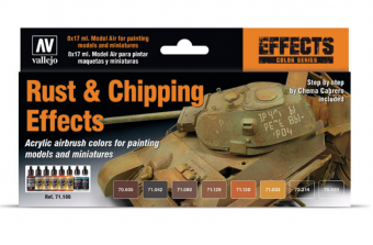 71186 Набор красок Vallejo Rust & Chipping Effects (8 цветов)