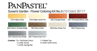 Набор PanPastel Susan's Garden Flower Coloring Kit No. 3 (10 цветов)
