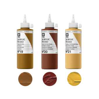 Набор красок Vallejo Acrylic Studio №13 Combination, 3 шт.