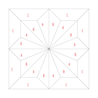 MiniWarPaint Паркет наборный Звезда, размер M