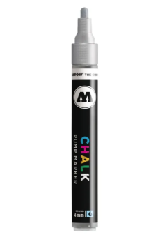 Маркер меловой Molotow Chalk Metallic 4 мм silver (серебристый)