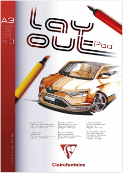Clairefontaine Блокнот для маркеров Layout 75 г/м2 A3 70 листов