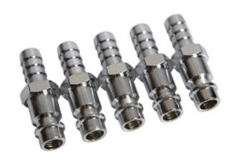 HUBERTH RP208306 Ниппель быстроразъемного соединения с "елочкой" под шланг 9 мм (5 шт.)