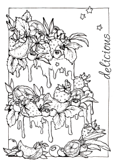 Sketchmarker Книга-раскраска на акварельной бумаге CITRUS