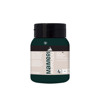 Краска акриловая Maimeri Acrilico Phthalo Green (Зеленая ФЦ), 500 мл