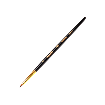 Roubloff Кисть серии 1S25 №2 синтетика под колонок, короткая ручка, плоская