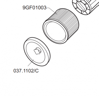 Rupes 9GF01003 Фильтр для пылесосов AS50, KS935