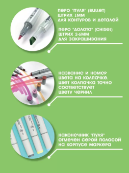 Набор маркеров Sketchmarker Basic 1 (48 цветов + органайзер)