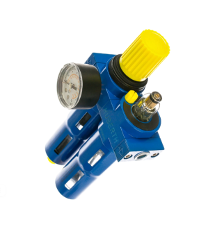 Huberth RP208040 Фильтр-лубрикатор с регулятором давления и манометром, 1050 л/мин, 16 бар