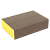 HANKO Шлифовальный блок 4-хсторонний Yellow Sponge Blocks 100x70x25 мм