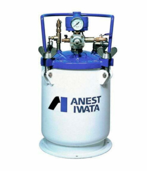 Красконагнетательный бак Iwata PT-20DM на 20 л, с автоматической пневмомешалкой ЛКМ, макс. давление 3.4 бар