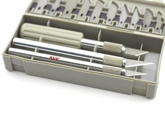 JAS 4023 Набор ножей с цанговым зажимом, 22 предмета