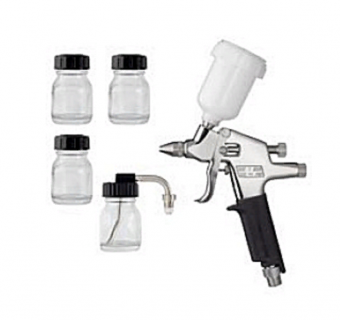 Аэрограф-краскопульт SATAjet 20 B 0.065L, с набором стеклянных бачков, сопло 0,5 мм