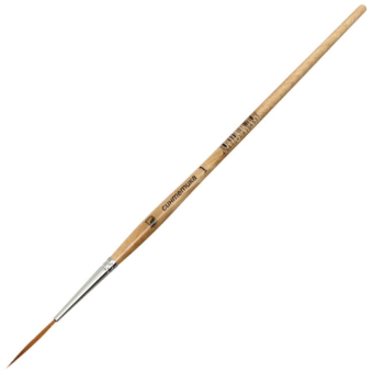 Кисть Альбатрос серии Лайнер, синтетика, круглая №1, короткая ручка