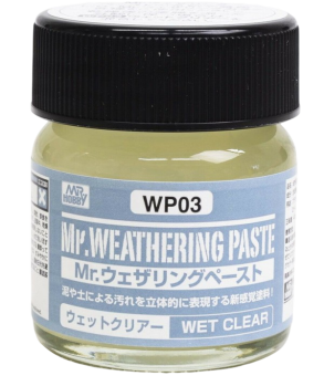 Mr. Hobby Краска 40 мл Mr. Weathering COLOR WP03 WET CLEAR