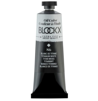 Белила титановые, краска масляная Blockx, 35 мл