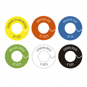 Набор красок Water Based 100 мл 6 цветов