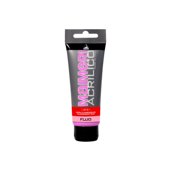 Краска акриловая Maimeri Acrilico Fluorescent Rose (Розовый флуоресцентный), 75 мл