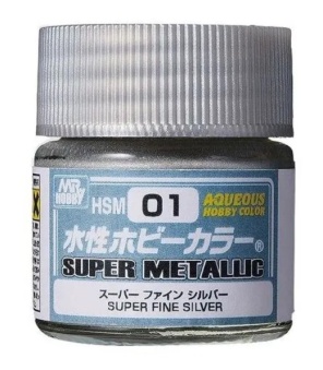 Mr. Hobby Краска 10 мл HSM01 SUPER FINE SILVER