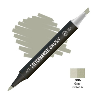 Маркер SKETCHMARKER Brush GG6 Gray Green 6