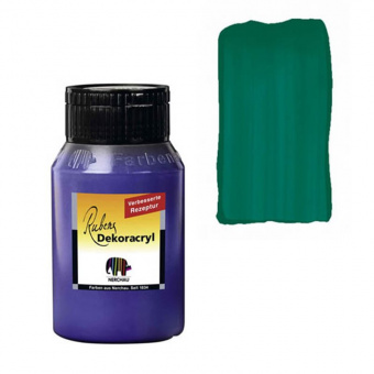 Краска акриловая Dekoracryl, 750 мл, цвет фтало зеленый