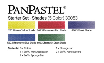 Набор PanPastel Starter Set Shades – Темные оттенки стартовый (5 цветов)