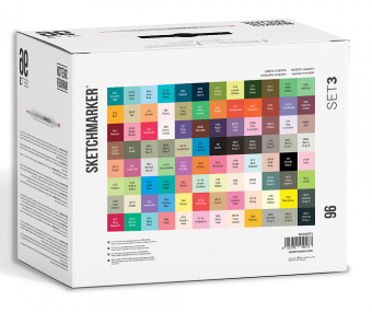 Набор маркеров Sketchmarker Set 3 (96 шт. + пластиковый кейс)