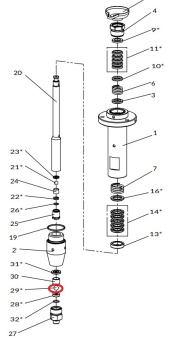 Iwata 06662050 Клапанный шарик 5/8" для насоса iCon