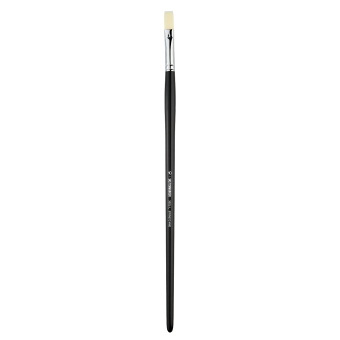 Кисть для акрила Sketchmarker 353L №10, жесткая синтетика, овальная удлиненная, ручка длинная