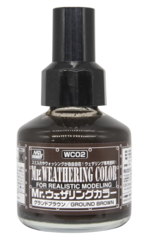 Mr. Hobby Краска 40 мл Mr. Weathering COLOR WC02 GROUND BROWN