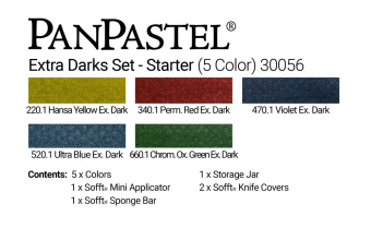 Набор PanPastel Starter Set Extra Dark Shades – Экстра темные оттенки стартовый (5 цветов)