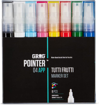 Набор маркеров Grog 04 APP Tutti Frutti (8 шт.)