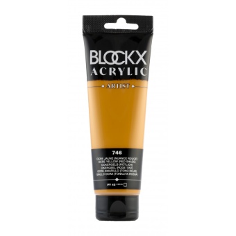 Охра желто-красная, краска акриловая Blockx Artist, 120 мл