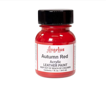 Краска для кожи и ткани Angelus Leather Acrylic Paint 184 Autumn red, 29,5 мл