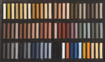 Набор сухой пастели Blockx 72 цв., в дерев.ящике, "Животные"