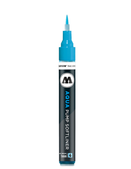 Маркер Molotow GRAF-X Aqua Pump Softliner 1 мм cyan 012 (голубой)