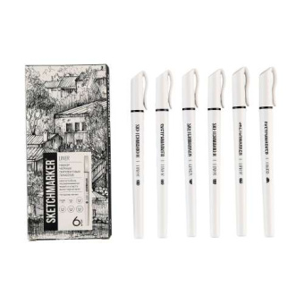 Набор линеров Sketchmarker 6 шт. (0.05, 0.1, 0.2, 0.3, 0.4, 0.5 мм) NEW