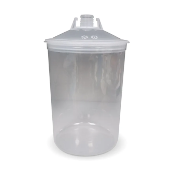 JETA PRO 596604 Одноразовый пластиковый бачок 190 мкм 160 мл с крышкой и ситечком JPPS, 50 шт.