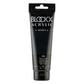 Дымчато-черный, краска акриловая Blockx Artist, 120 мл
