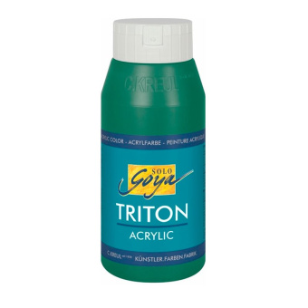 Краска акриловая Solo Goya Triton 750 мл, зеленый темный