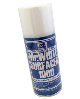 Mr. Hobby Краска-грунтовка в баллончике Mr. White Surfacer 1000, 170 мл