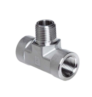 Graco 108673 Тройник 3/8” NPT (I) x 3/8” NPT (A) x 3/8” NPT (I), 280 бар (нержавеющая сталь)