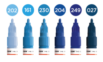 Набор маркеров Molotow ONE4ALL Acrylic Twin Blue Set (6 шт.)