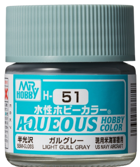 Mr. Hobby Краска 10 мл H51 LIGHT GULL GRAY