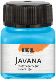 Нерастекающаяся краска по светлым тканям Javana Tex Flash флуоресцентная светло-голубая 20 мл