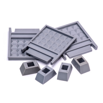 MiniWarPaint Забор секционный ПО-2 размер XS (3 панели + 4 опоры)