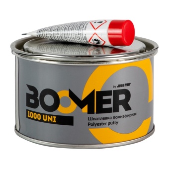 BOOMER 1000 Uni Шпатлевка полиэфирная универсальная, 1,8 + 0,045 кг